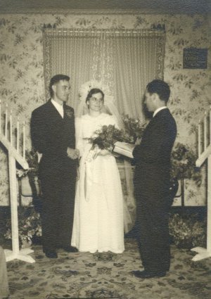 Willie and Frances Murphey wedding